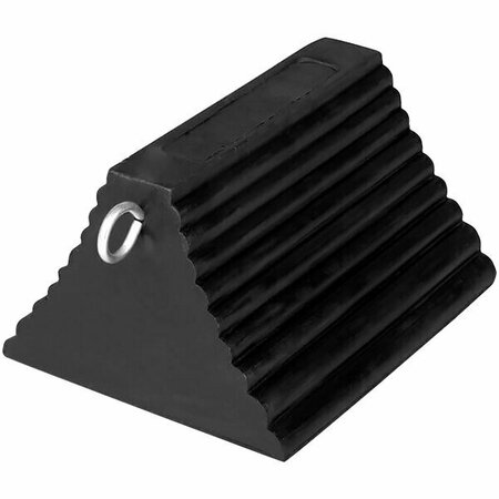 IDEAL WAREHOUSE INNOVATIONS Ideal Warehouse 9'' x 8'' x 6'' Molded Rubber Pyramid Chock with Eye Hook 60-7204 446607204
